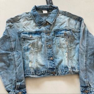 Lazuli Label Denim Jacket - Blue Wash